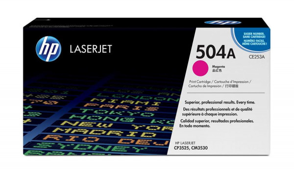 Original HP CE253A Toner 504A magenta