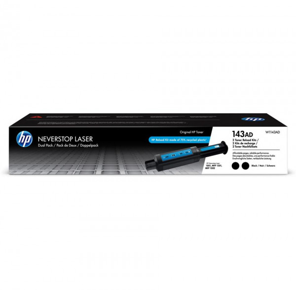 Original HP W1143AD Toner 143AD schwarz