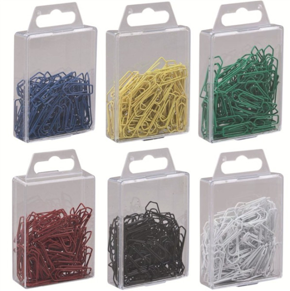 100 Gowi Büroklammern 26 mm lackiert spitze Form