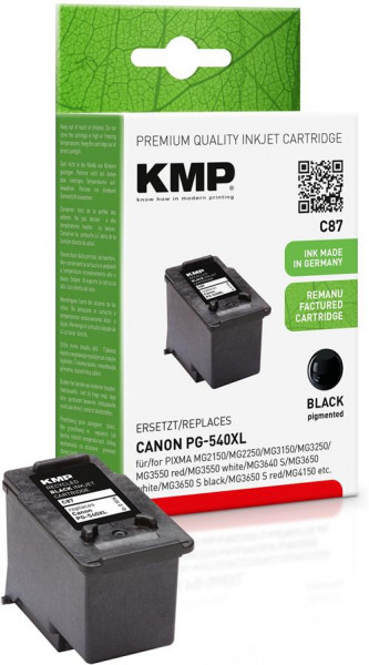 KMP Tinte C87 schwarz ersetzt Canon PG-540XL