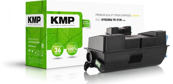 KMP Toner K-T64 schwarz ersetzt Kyocera TK-3130