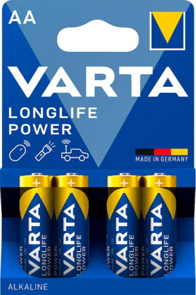 4 VARTA Batterien LONGLIFE POWER Mignon AA 1,5 V
