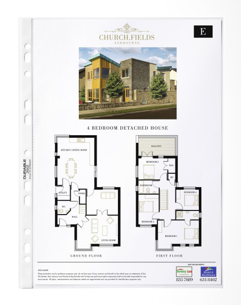 10 DURABLE Prospekthüllen BUSINESS 266219 DIN A4 glasklar glatt 0,05 mm