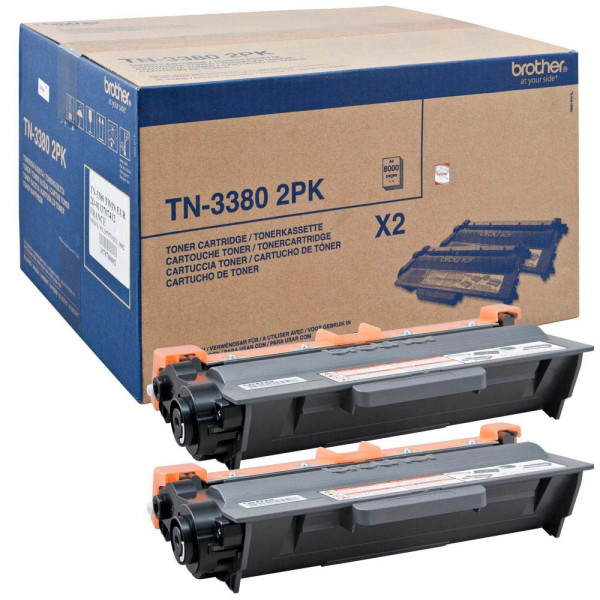 Original Brother TN-3380TWIN Toner schwarz, 2er-Set