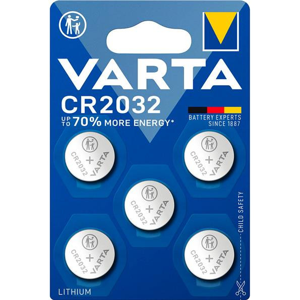 5 VARTA Knopfzellen CR2032