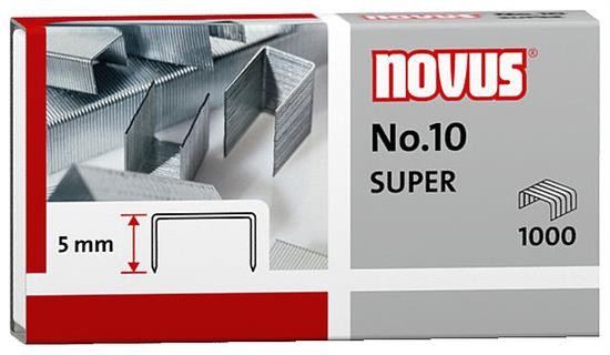 1000 novus Heftklammern No.10 SUPER
