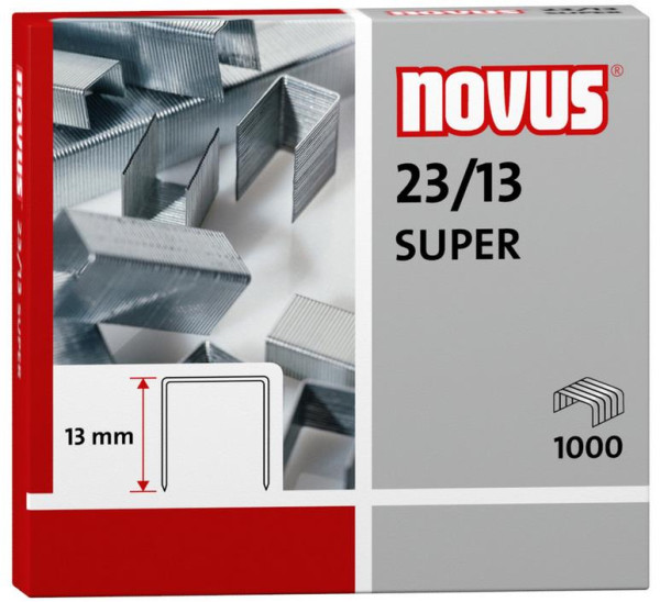 1000 novus Heftklammern 23/13 SUPER