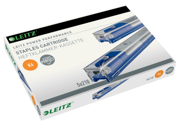 LEITZ Heftklammerkassette 5591, K6 [26/6], 5x 210 Heftklammern