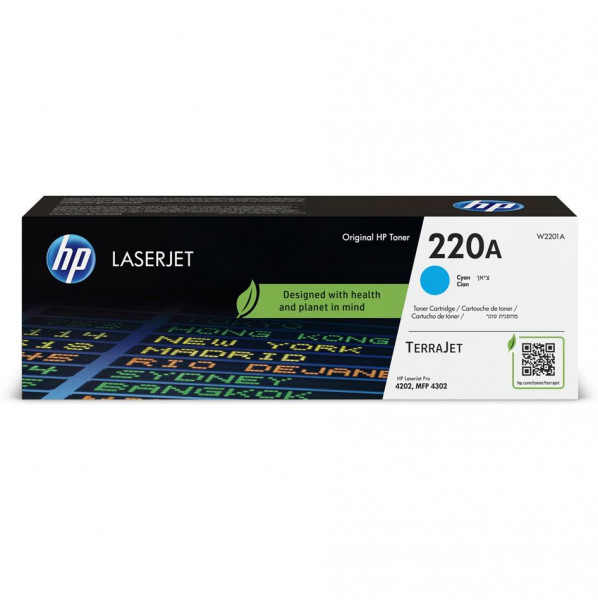 Original HP W2201A Toner 220A cyan