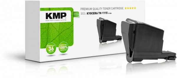 KMP Toner K-T60 schwarz ersetzt Kyocera TK-1115
