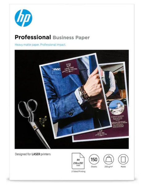 HP Fotopapier 7MV80A Professional DIN A4 matt 200 g/m², 150 Blatt