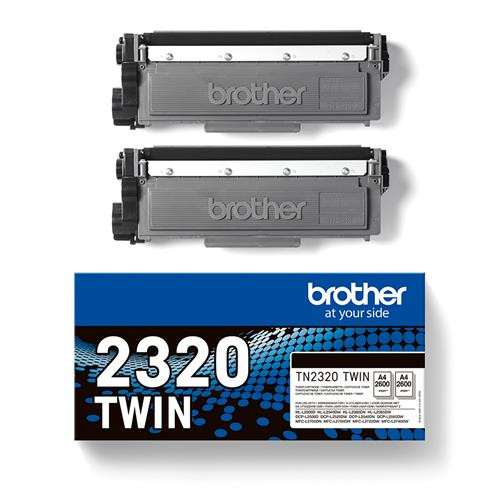 Original Brother TN-2320TWIN Toner schwarz, 2er-Set