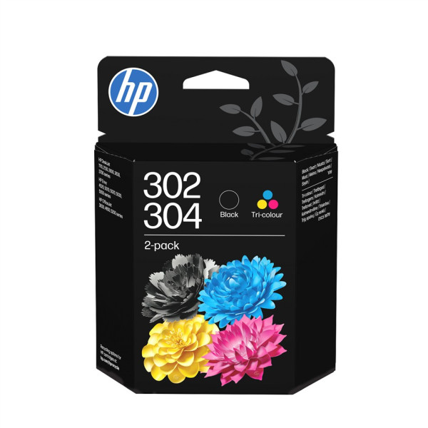 Original HP 302/304 Tintenpatronen B82L1AE tri-color/schwarz