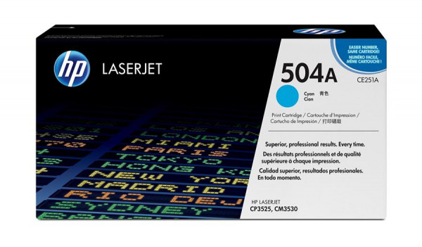 Original HP CE251A Toner 504A cyan