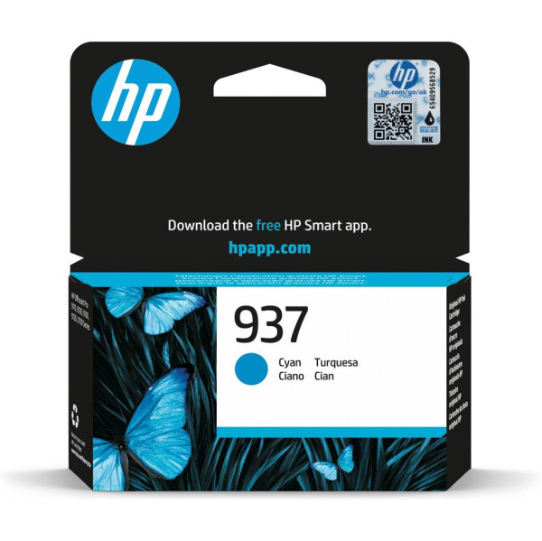 Original HP 937 Tintenpatrone 4S6W2NE cyan