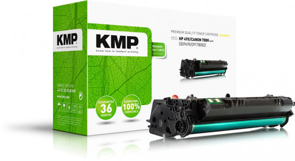 KMP Toner H-T71 schwarz ersetzt HP Q5949X (49X)