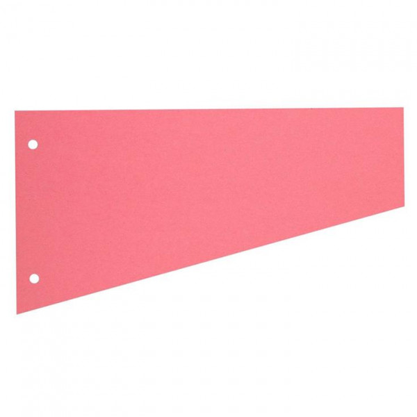 100 herlitz Trennstreifen Trapez rosa 230 x 120 mm