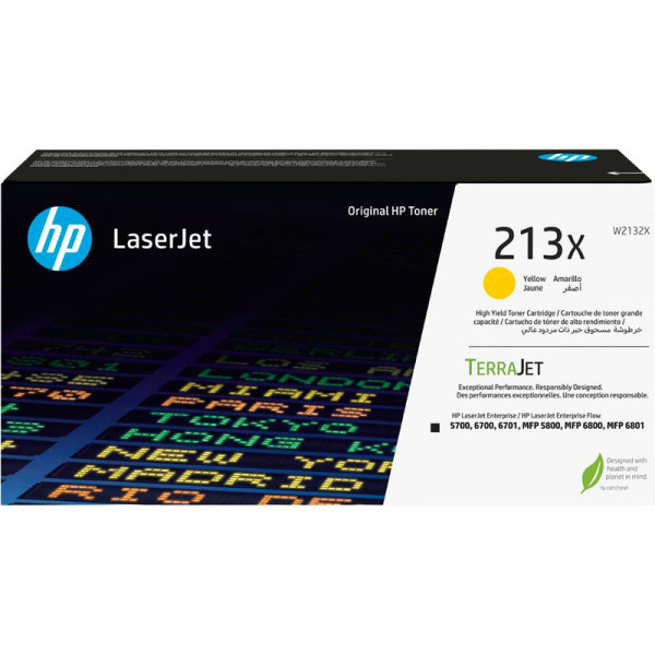 Original HP W2132X Toner 213X gelb