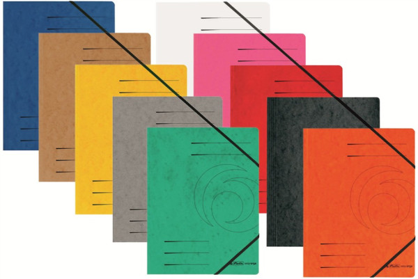 5 herlitz Eckspanner easy orga DIN A4 Karton