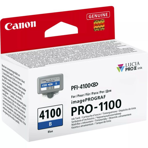 Original Canon PFI-4100B Tinte 6786C001 blau 80ml