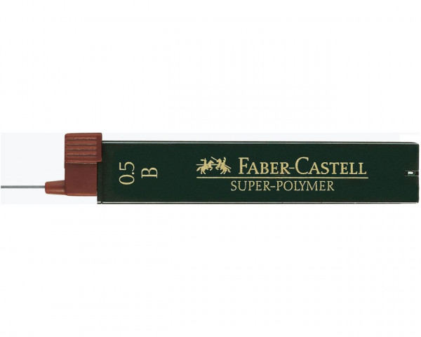 12 FABER-CASTELL Feinminen B 0,5 mm schwarz