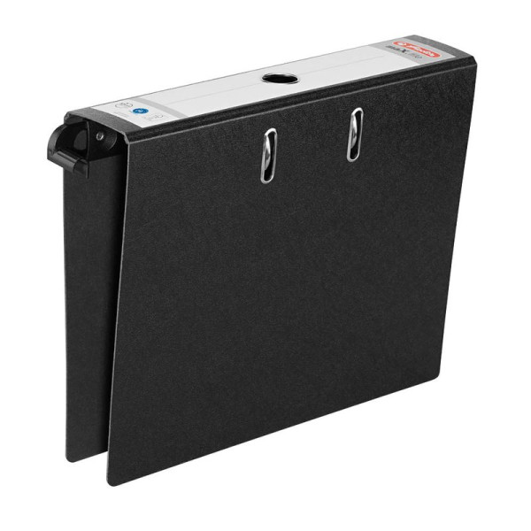 Hängeordner herlitz maX.file A4 Hartpappe 7 cm breit schwarz