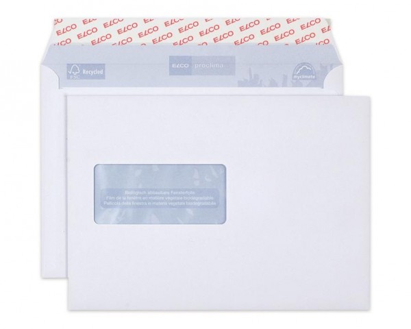 500 ELCO Briefumschläge Proclima DIN C5 mit Fenster