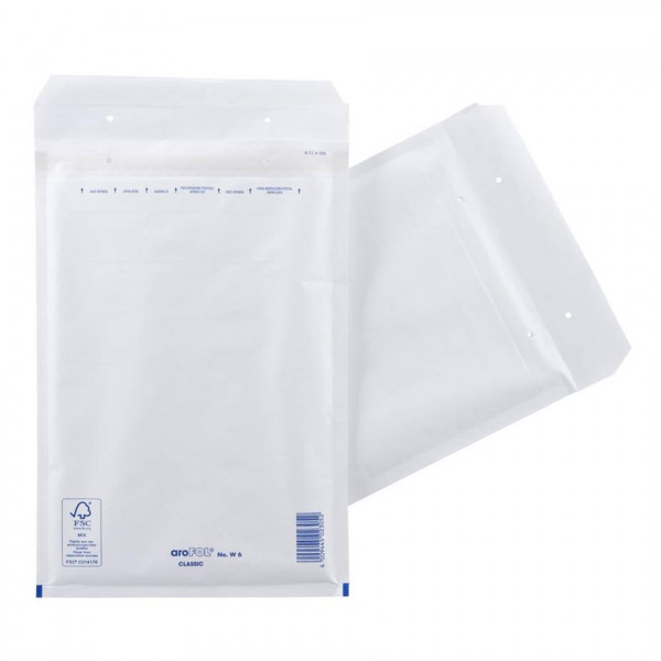 100 aroFOL® CLASSIC Luftpolstertaschen 6/F weiß