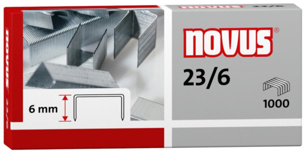 1000 novus Heftklammern 23/6