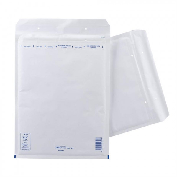 100 aroFOL® CLASSIC Luftpolstertaschen 8 / H weiß