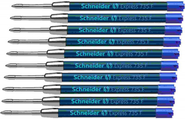 10 Schneider Express 735 F blau Kugelschreiberminen
