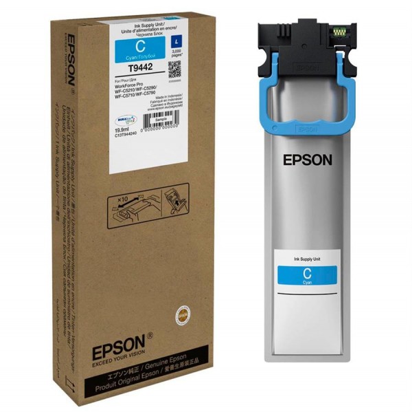 Original Epson T9442L Tinte cyan, 19,9 ml