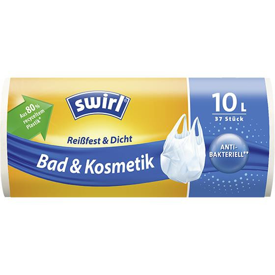 swirl® Müllbeutel Bad & Kosmetic 10 l weiß