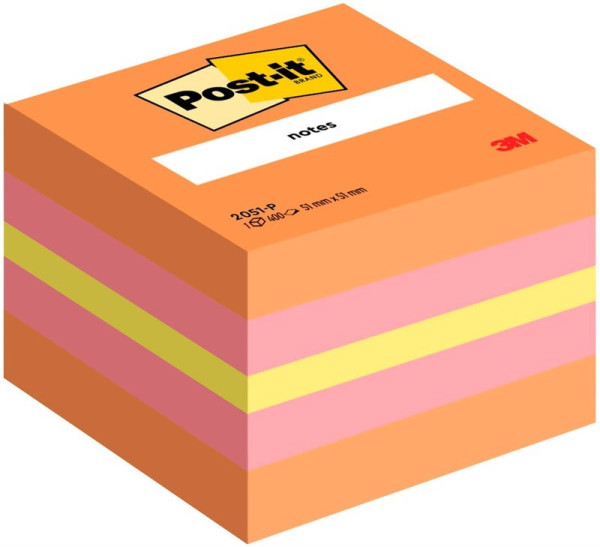 Post-it® Haftnotizen Mini Notes 2051-P farbsortiert 1 Block á 400 Blatt