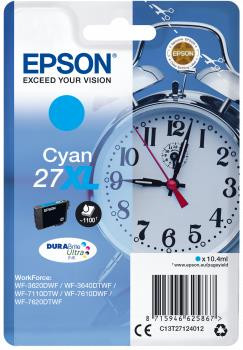 Original Epson C13T27124010 Tinte 27XL cyan