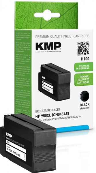 KMP Tinte H100 schwarz ersetzt HP 950XL / CN045AE