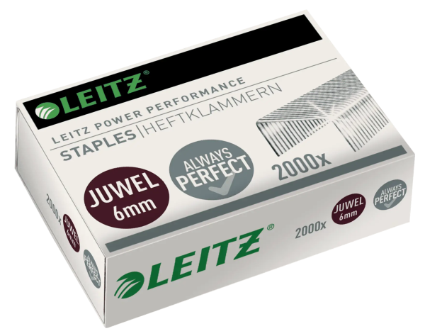 2000 LEITZ Heftklammern 5642, Juwel 6 mm