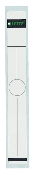 10 LEITZ Ordneretiketten 6094 für 5 cm Rückenbreite 34 x 279 mm grau
