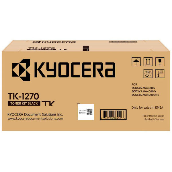 Original Kyocera TK-1270 / 1T0C140NL0 Toner schwarz