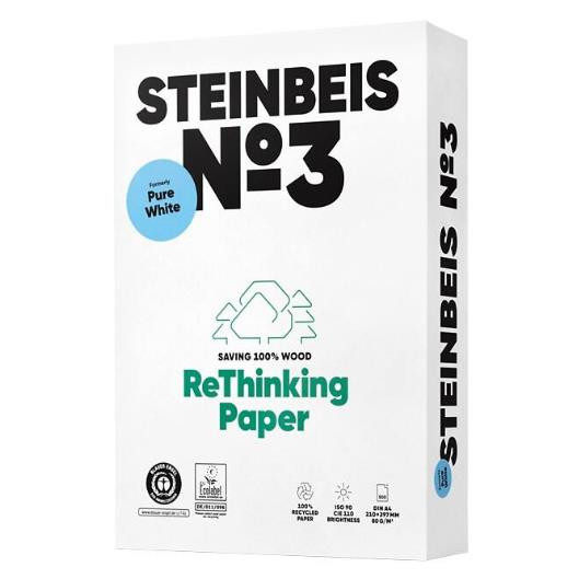 Kopierpapier STEINBEIS No 3 Recycling 80g A4 weiß