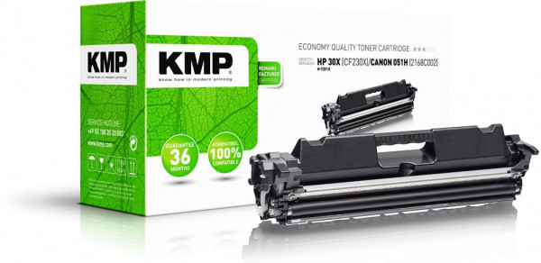 KMP Toner H-T251X schwarz ersetzt HP CF230X / Canon 051H