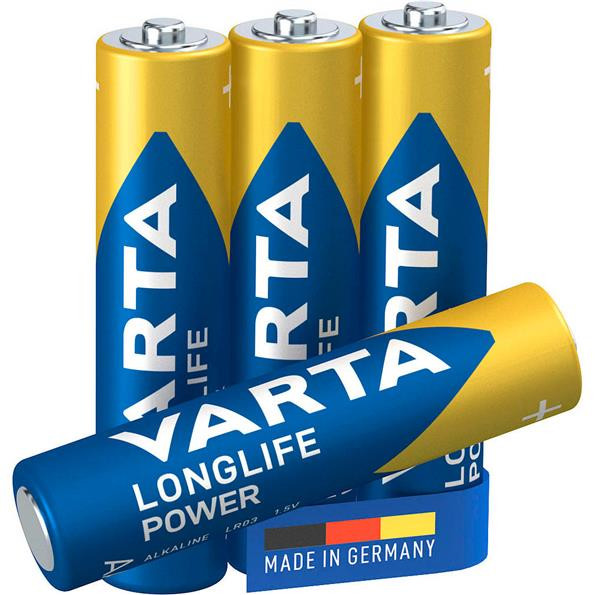 4 VARTA Batterien LONGLIFE POWER Micro AAA 1,5 V