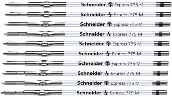 10 Schneider Express 775 M Kugelschreiberminen 0,5 mm schwarz
