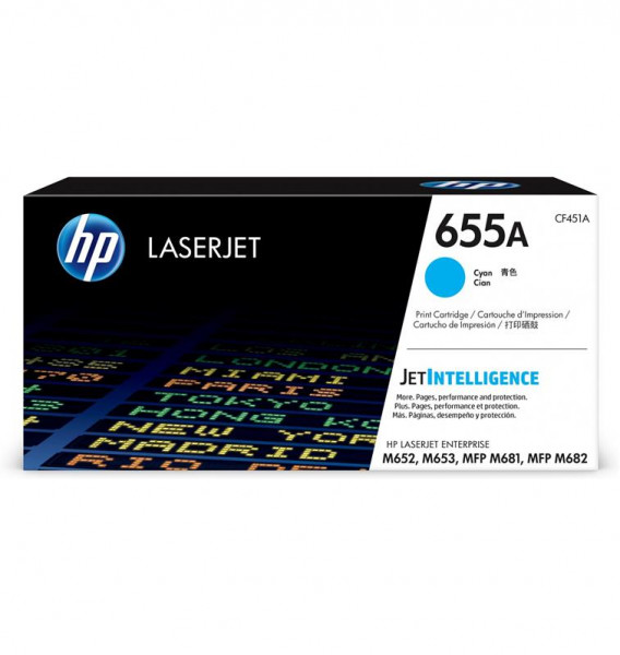 Original HP CF451A Toner 655A cyan