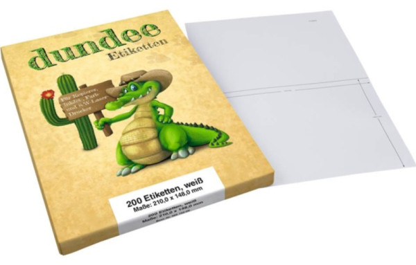 200 dundee Etiketten D585152 weiß 210 x 148 mm