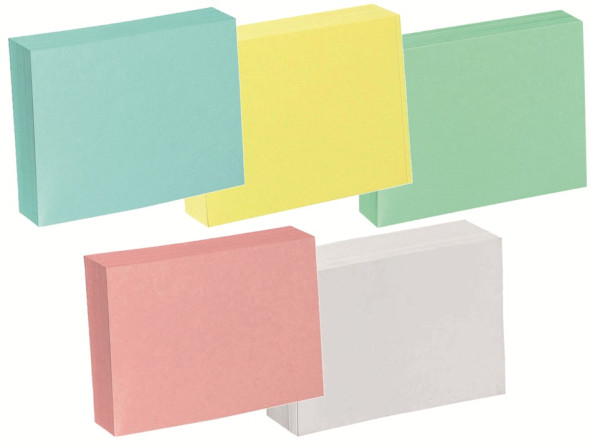 100 Karteikarten DIN A6 quer blanko 100% Recyclingkarton 180 g/m²
