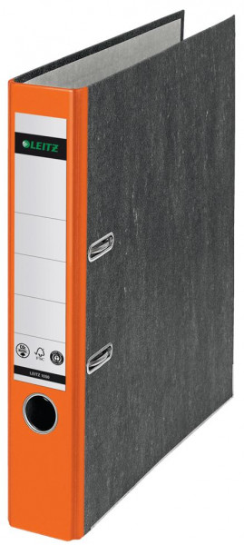 LEITZ Ordner 1050 Karton 52 mm marmor./orange