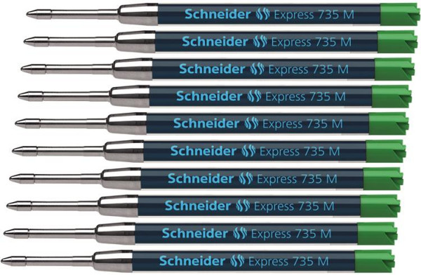10 Schneider Express 735 M grün Kugelschreiberminen