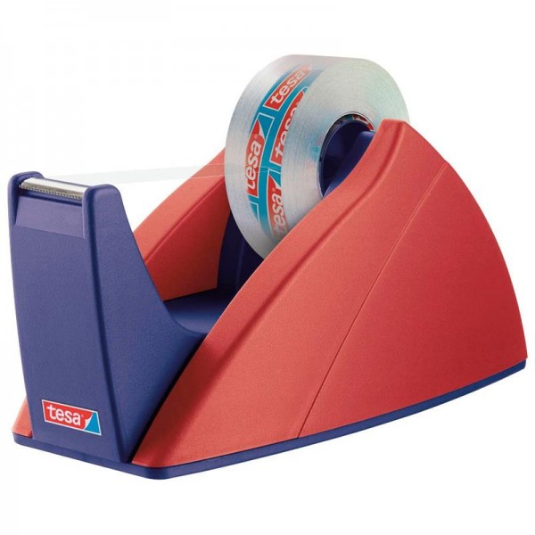 tesa® Tischabroller Easy Cut® rot/blau schwarz