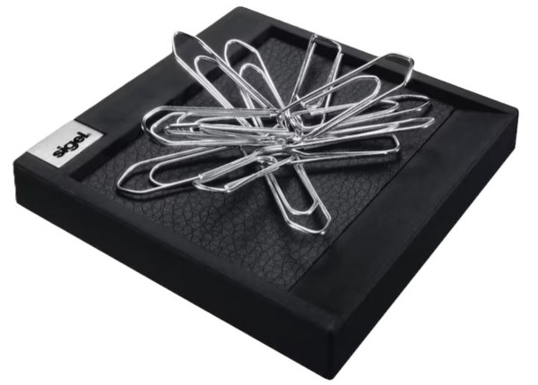 Sigel Büroklammerspender SA536 Cintano:S schwarz incl. 10 Klammern